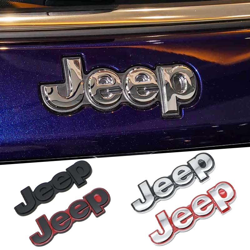 Metal Car Emblem Sticker for Jeep Grand Cherokee Wrangler Renegade Compass JK Patriot Auto Rear Trunk Badge Styling