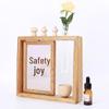Creative Rotating Solid Wood 6-inch Photo Frame with Logo Customization - Multifunctional Tabletop Stand for Photos.