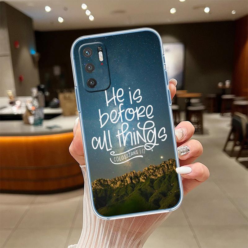 UP14 Bible verse Jesus Cross Transparent Phone Case for Motorola Moto Edge 20 30 40 50 S30 Fusion Ultra Pro Neo Lite + G200 G23