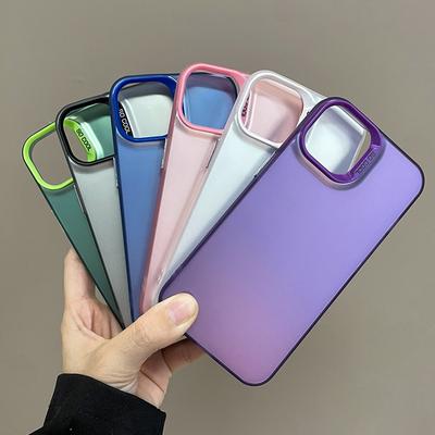 Xiaomi Redmi Note 12 Pro 11 10 9 Pro 9S 8 7 İçin Telefon Kılıfı Kılıf Mat Lazer Renkli Tampon Zırh Darbeye Dayanıklı Kapak