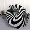 1pc Abstract spiral design Automatic Folding Umbrella, Portable & Foldable Design with 8 Ribs, Casual Outdoor Accessory Halloween and Christ