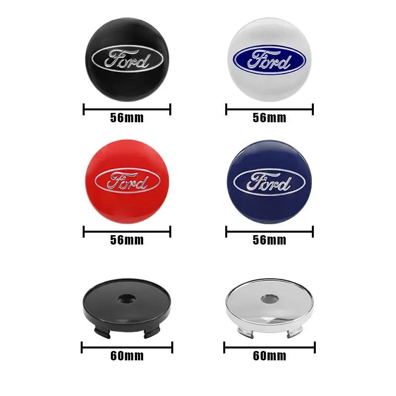 4PCS 56/60mm Car Wheel Center F23 Hub Caps Tire Hubcap Rim Covers Emblem For Ford Focus Mk2 Mk3 Ranger Mondeo Mustang Kuga Fiesta