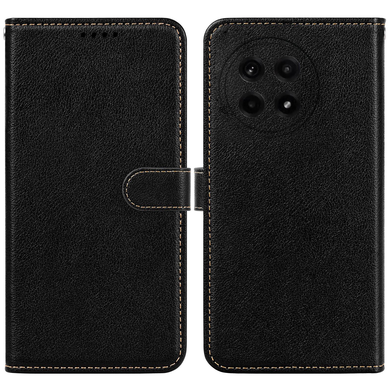 

Кожаный чехол для OnePlus Ace 5 5G/Ace 5 Pro 5G, текстура личи, кошелек, блокировка RFID, чехол для телефона Black