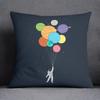 Planet astronaut cartoon pillowcase home fabric sofa cushion living room bed, car square pillow cover
