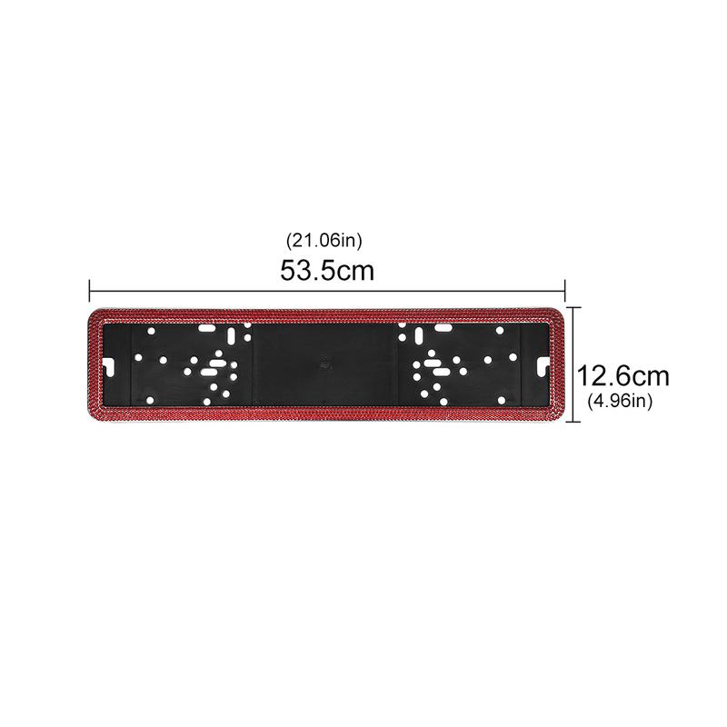 1PCS Universal an License Plate Frame Russian Car Licence Number Plate Frame Crystal Diamonds License Plate Holder