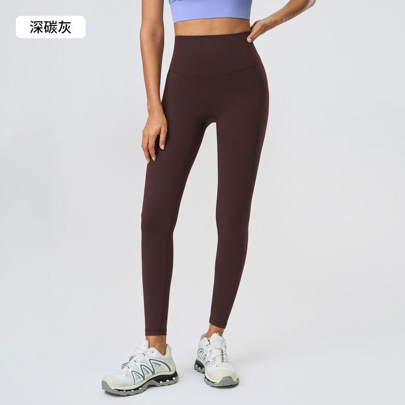 Style Exercise Workout Pants Women's High Waist Hip Lifting and Belly Contracting Cropped Pants Nude Feel Tight-Fitting Outerwear Pilates Yoga Pants