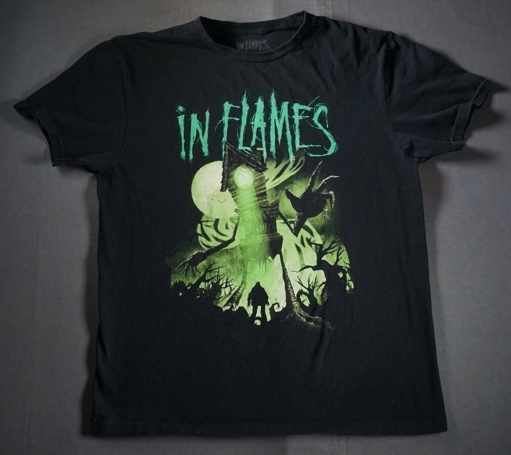 Vintage Style In Flames Band We Trus Unisex S-5XL Reprint MQ591 Unisex T-Shirt XXXXL