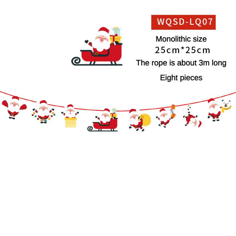 Christmas Banner 2024 Merry Christmas Decorations For Home Garland Santa Claus Navidad For Xmas Gift Noel Decor New Year 2025