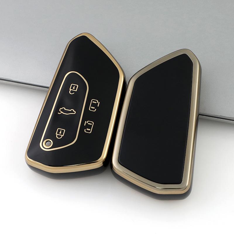 Volkswagen Key Case for Golf 8, New Teramont, Lanyue 2021, ID.4 CROZZ - Protective Shell with Buckle