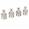 40PC For Schrader Silver Metal Tire Valve Cap Seal Stem Core Remover Tools