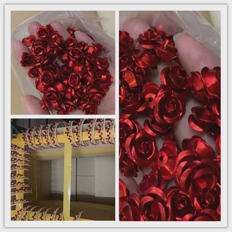 Red Rose Bridal Crown Headband for Wedding or Birthday