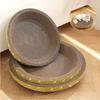 Board Scratching Cat Round Shape Corrugated Fiberboard Wear Resistant Crumbs No