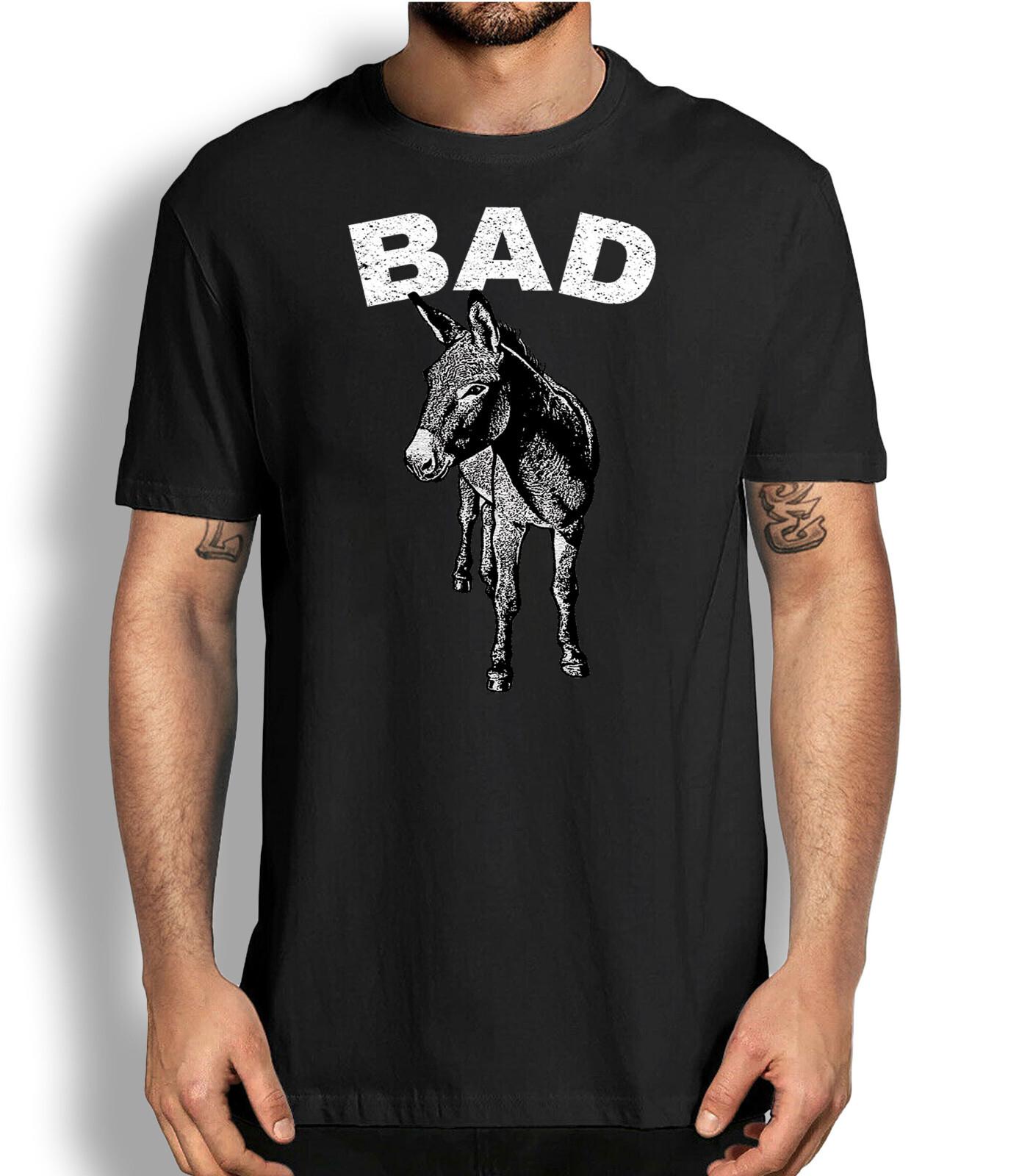 Funny Donkey T-shirt Bad as Sarcastic Graphic Tee Jackass Novelty Shirt XXXXL