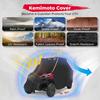 KEMIMOTO UTV Water Resistant Storage Cover Sun Rain Shade Compatible with Polaris Ranger RZR 570 700 800 900 S 1000 XP Black