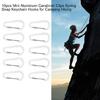 10Pcs Carabiner Clip Stainless Steels Keyring Clip Snap Hook Small Carabiner Clip for Key, Backpacks, Camping, Outdoor