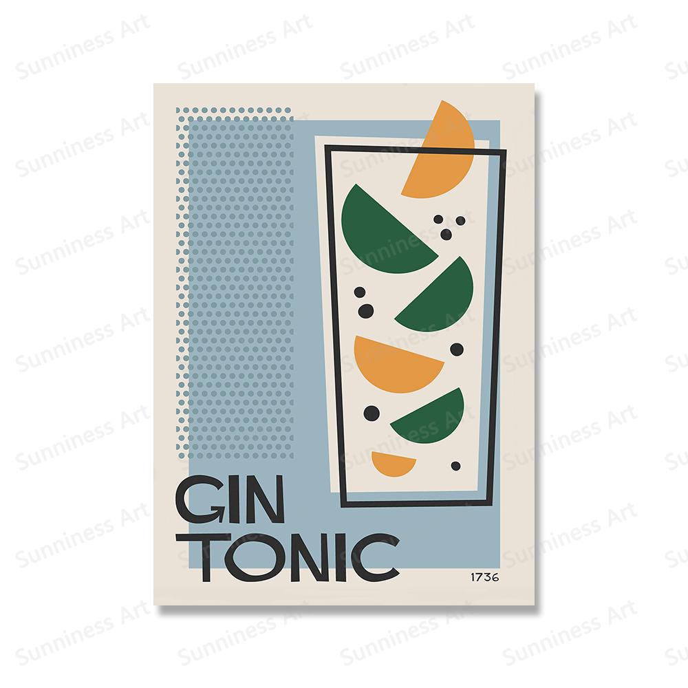 

Мультфильм ретро коктейль Aperol Мартини Джин Тоник плакаты и принты напиток кухня холст живопись клуб бар магазин домашний декор подарки 21x30cm No Framed фиолетовый