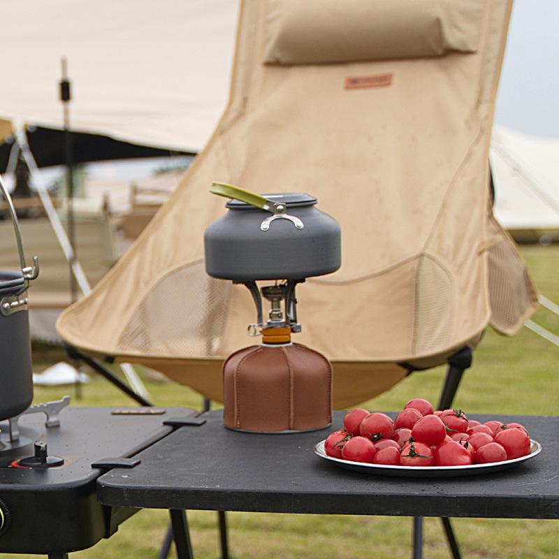 Tragbare Outdoor Aluminium Teekanne und Kaffeekessel für Camping, Bergsteigen und Brauen am Lagerfeuer.