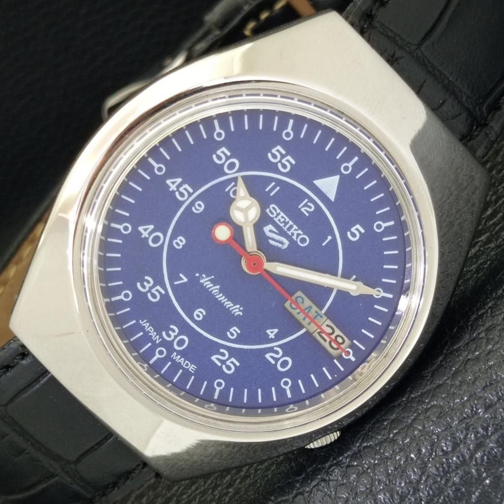 

Б/У винтажные мужские часы SEIKO 5 AUTOMATIC 7009A из Японии с синим циферблатом a433855-2 R119-a433855