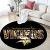 Minnesota Vikings3,Round Area Rug,Carpet Rug for Living Room Bedroom Sofa Playroom Decor,Non-slip Floor Mat