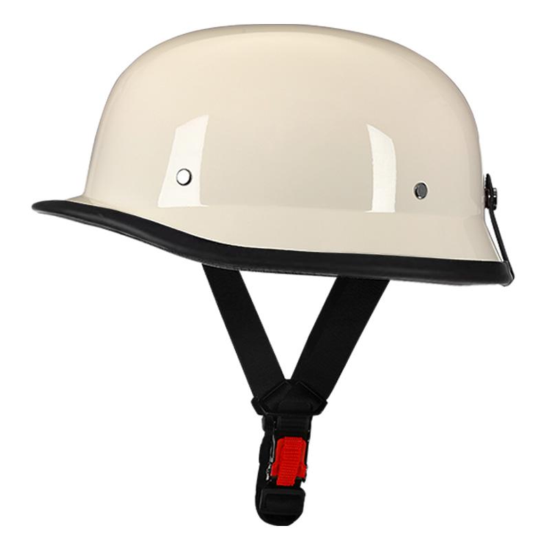Factory Direct,ABS Motorcycle Half Helmet with Cream White, 3C Certification