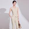 Women's High-End Pink Suit Set: 2025 Spring/Autumn Professional Vest for Management Workwear