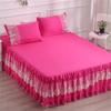 45cm Skirt Style Bedspread Ruffle Lace Exquisite Embroidery Bed Skirt  Anti Slip Princess Bed Cover 1.5/1.8/2 M Bed Dust Cover