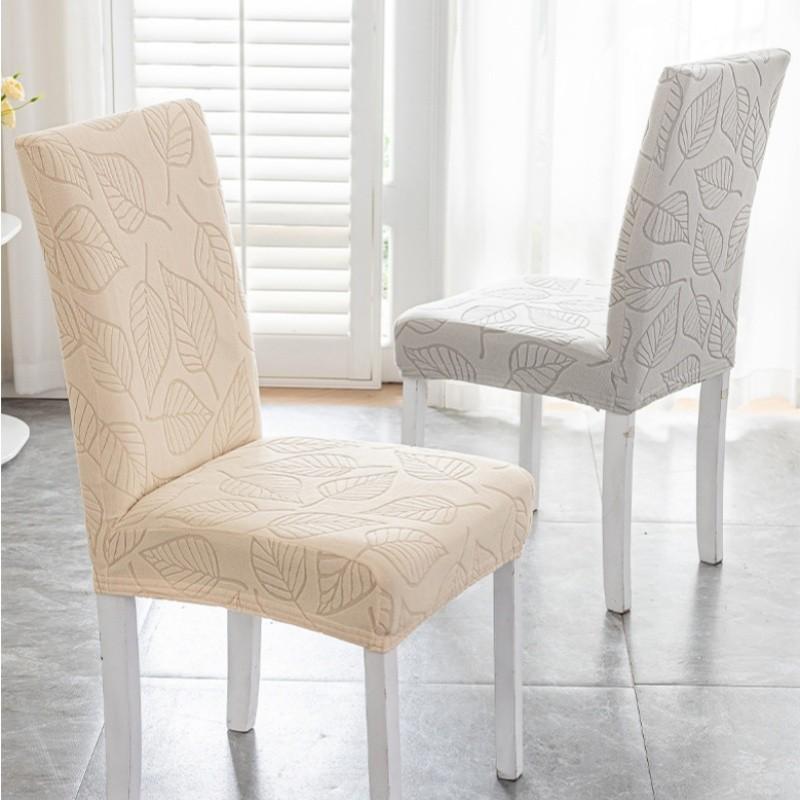 Thickened Straight Back Chair Cover Anti Slip Dustproof Wear-resistant Jacquard Elastic All Inclusive Household Chair Cover