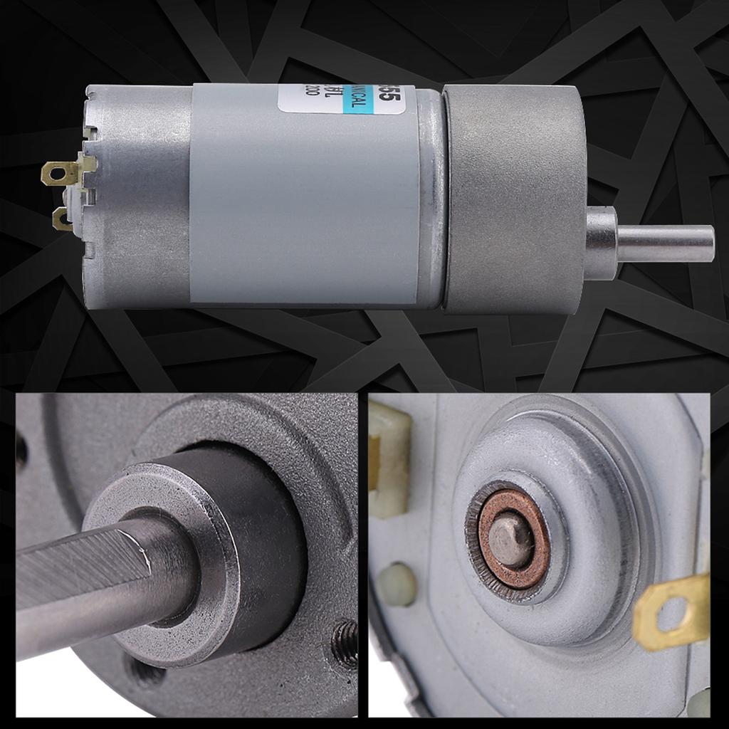 DC 15W Large Torsion Geared Motor CWCCW 12V 200rmin