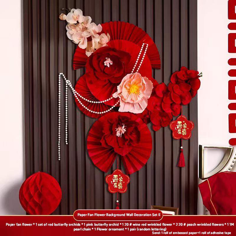 1 Set Chinese New Year Decorations 2026 Chinese Wedding Ornament Lunar New Year Wall Accessories Year Of The Horse 2026 Decor