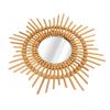 Wall Decor Rattan Mirror Star Shape Unique Simple Handwoven Mirror for Bedroom Living Room Hallway