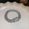 Zircon Round Geometric Flower Bracelet Vintage Style Bracelet Light Luxury High-End Hand Jewelry For Women