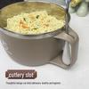 Zhaoran 304 Stainless Steel Instant Noodle Bowl with Lid