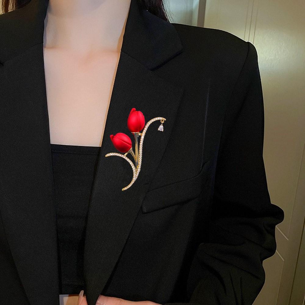 Senior Brooches Flower Leaf Brooch Pins for Women Suit Pendant  Fashion Brooches Jewelry