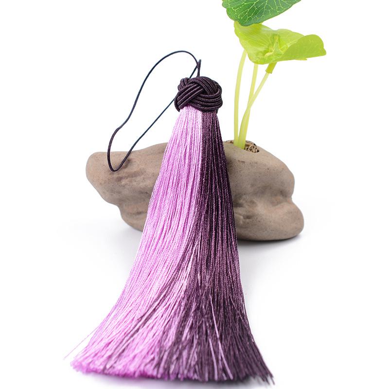 Hand-Woven Double Tassel Mixed-Color Bookmark: No Fading or Bending