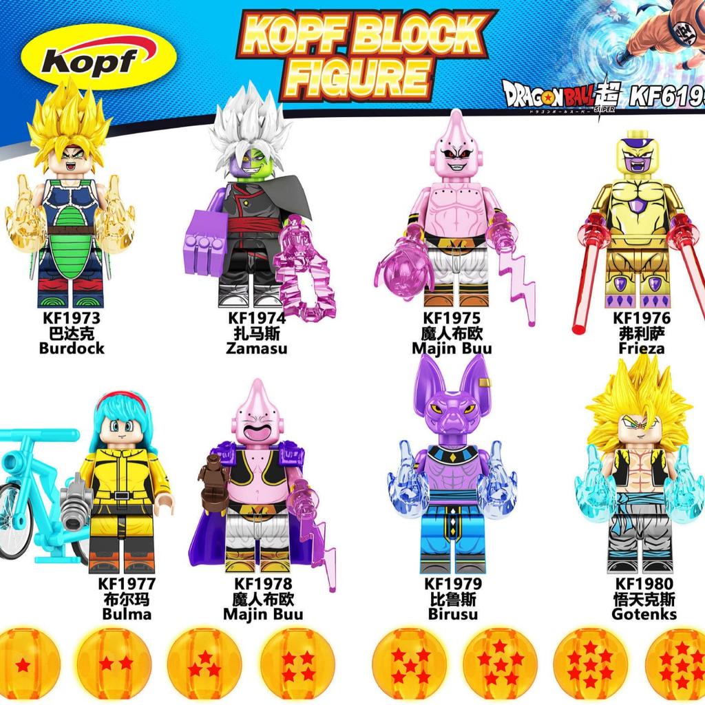Dragon Ball Building Blocks Figures Set KF6142 6158 6165 6193 6195 Anime Mini Action Figures Toys for Kids Gift