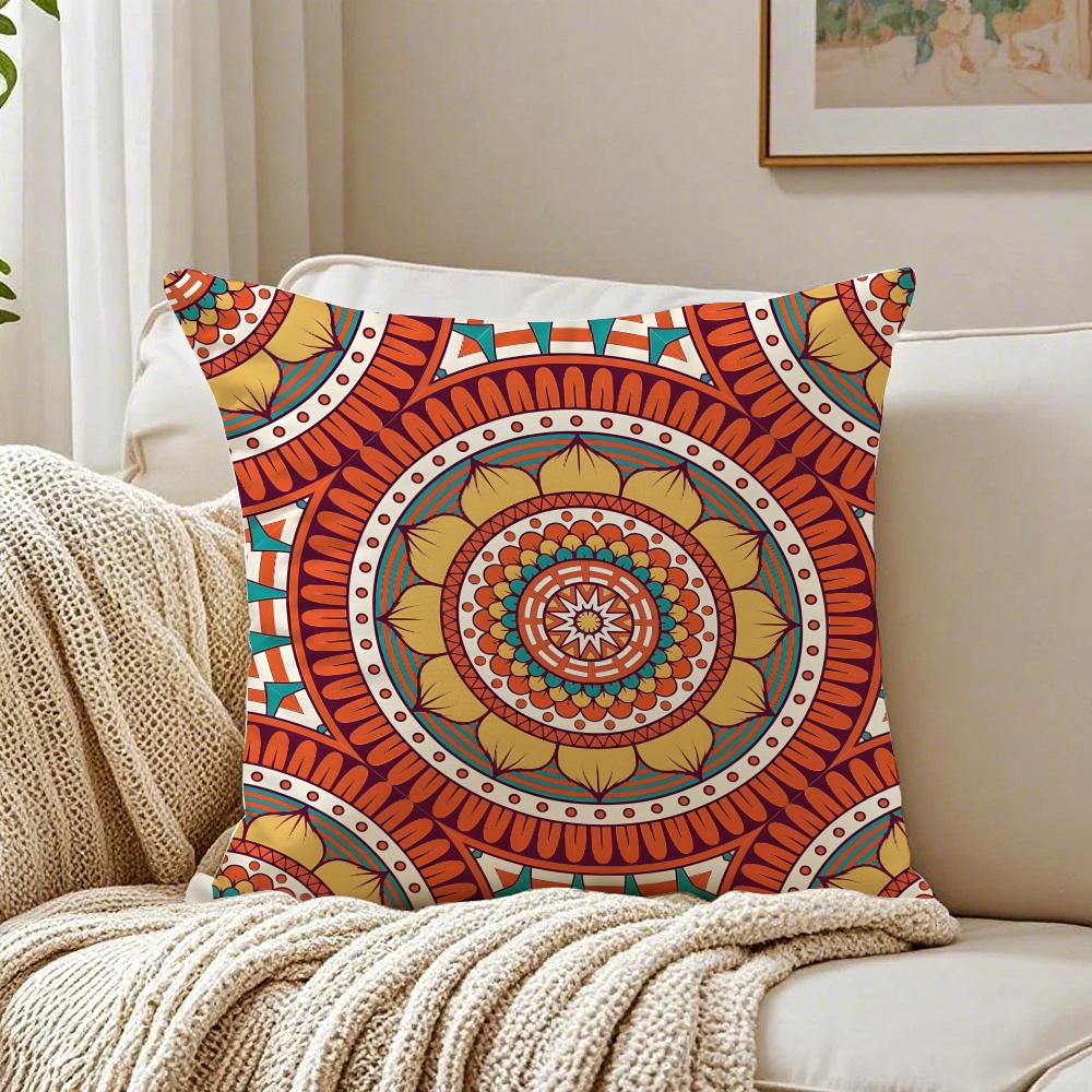Colorful the splendid mandala flower Cushion Cover Pillowcase Antidustmite living Room Sofa Decor Cushion Room