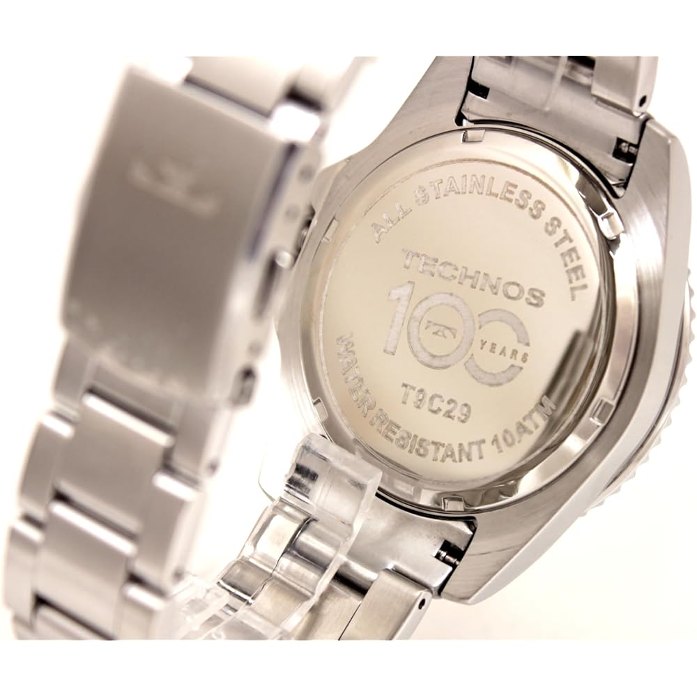 Technos T9C29SN Herren Silber Datum Uhr, 100. Jubiläumsmodell