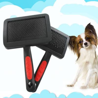 Pet Brush Non-slip Handle Hair Removal Stainless Steel Pet Grooming Comb for Dog