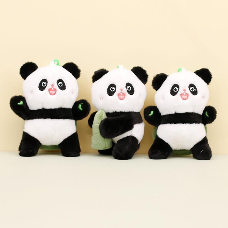 Adorable Chengdu Panda Plush Keychain Pp Cotton Filled Short Plush Collectible