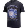 X NBA Collaboration Golden State Warriors Courtside Vintage Loose Fit Crew Neck Short Sleeve T-Shirt Men T-Shirts Black HQ1281-010
