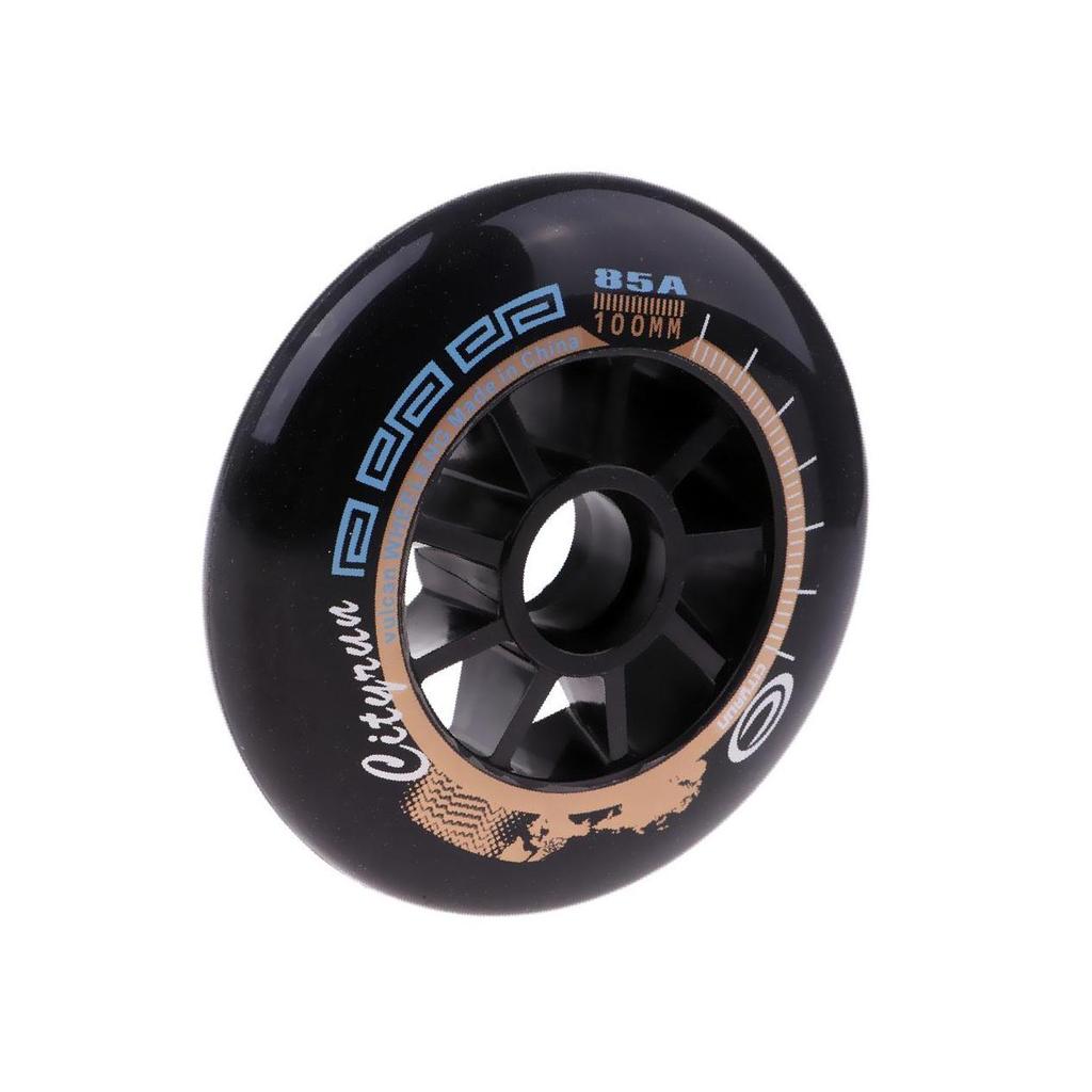 Speed Skating Wheels Outdoor Indoor Inline Skate Wheels Tool 90mm Black