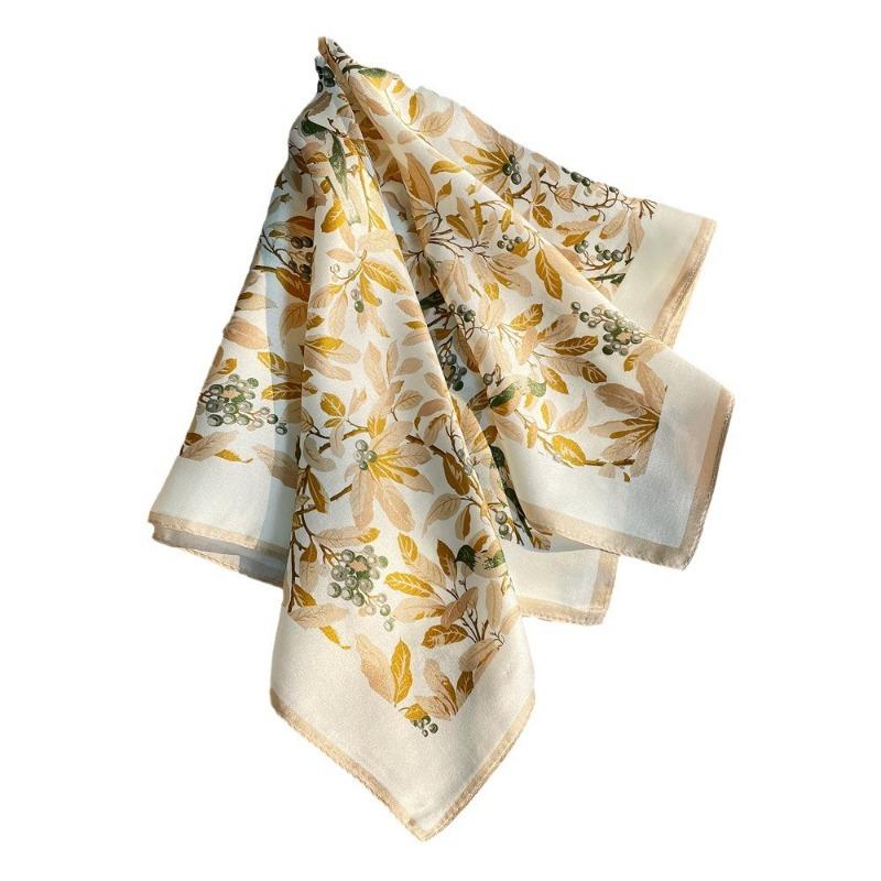 Spring New Mulberry Silk Small Square Scarf Women's Elegant and Atmospheric Silk Silk Scarf Versatile Silk Scarf Gift