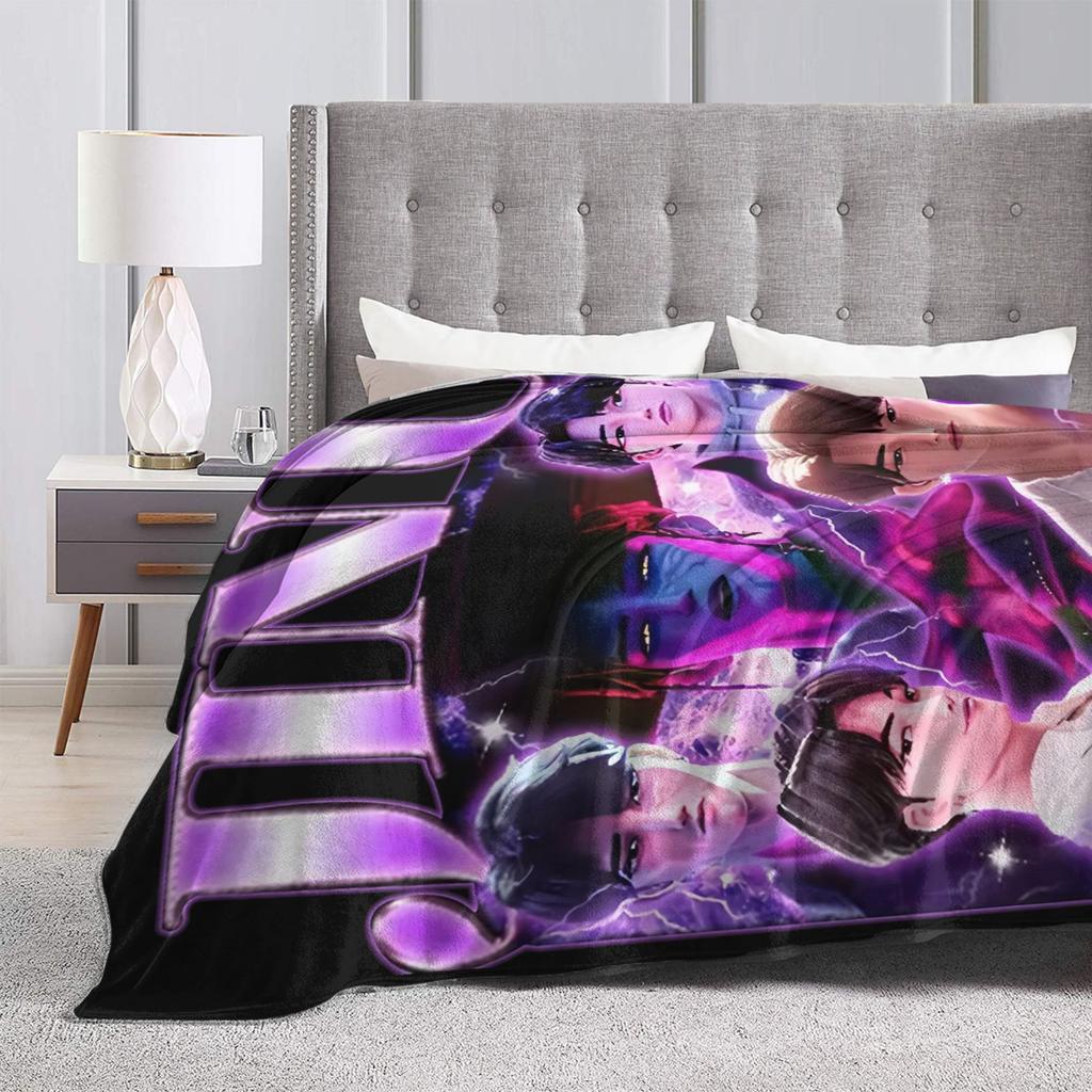 Jinu K-Kpop D-Demon H-Hunters Blanket Cover  Flannel Throw Blankets Summer Air Conditioning Portable Soft Warm Bedsprea,