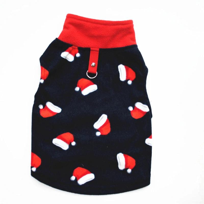 

Christmas Dog Clothes Xmas Hat Pet Clothing Cat Puppy Yorkshire Pomeranian Poodle Bichon Schnauzer Corgi Dog Coat Vest Outfit XS（old）