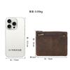Crazy Horse Leather Change Bag Men'S And Women'S Small Zipper Storage Bag First Layer Cowhide Leather Retro Wallet