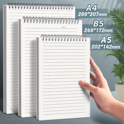 Cuaderno Espiral B5 con Tapa Superior, Cuadrícula Gruesa A4, Ideal para Estudiantes y Preparación de Exámenes