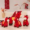 Traditional Horse Plush Toy With Pp Cotton Filling For Lunar New Year Gift And Celebration