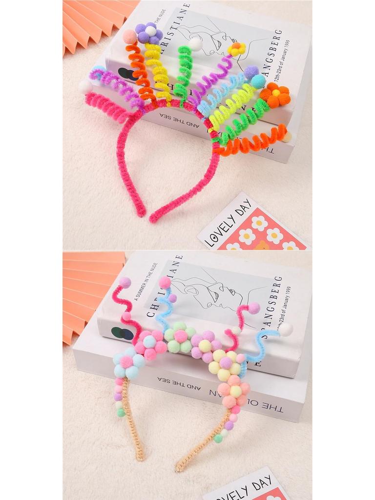 Korean Style Colorful Cartoon Headband for Birthdays, Cute Spring Dress-up & Fun Photo Props Cake Hat