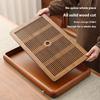 Tea Tray Home Small Solid Wood Pear Wood Dry Soaking Platform Water Storage Tea Set Tea Tray Wooden Tray