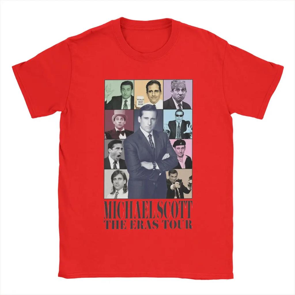 Michael Scott The Eras Tour Women T Shirts The Office Funny Tees Short Sleeve Crew Neck T-Shirt Cotton Adult Clothing